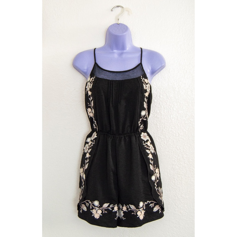 Anthropologie Eloise Floral Romper, XS/S